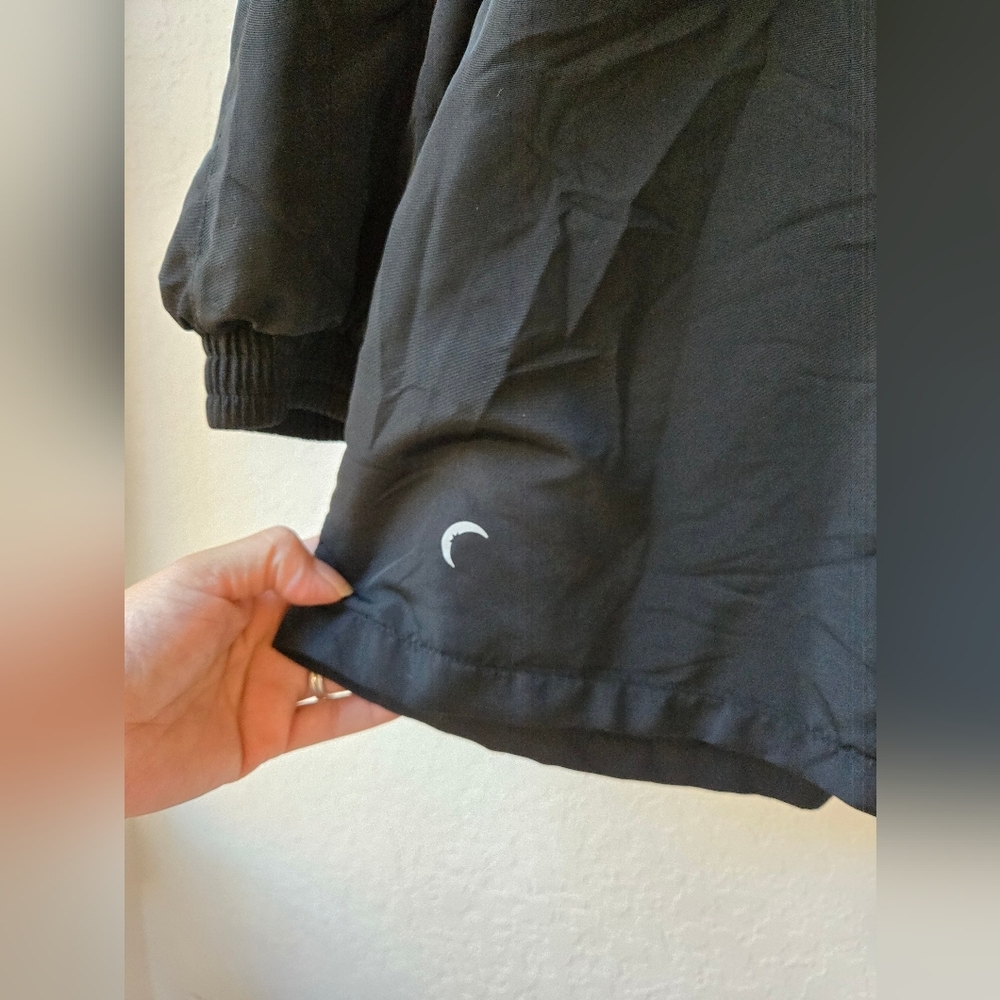 Zyia Black Drawstring Hooded Jacket size large - Picture 12 of 16